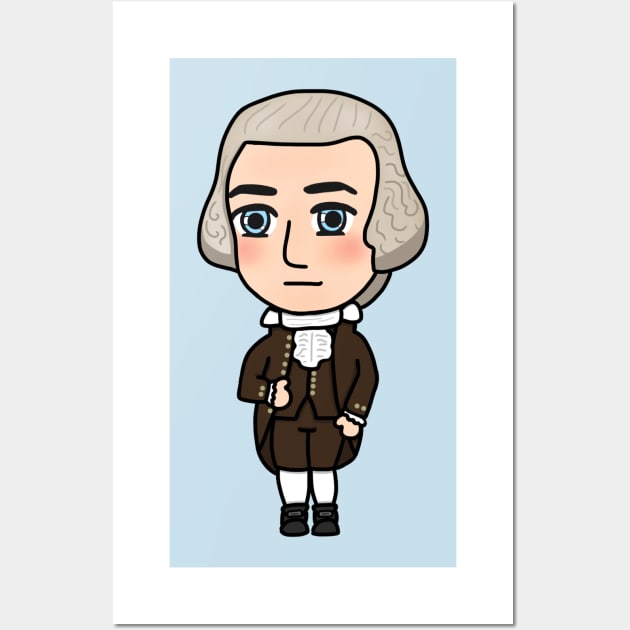 Chibi George Washington (Small Design) Wall Art by Aeriskate